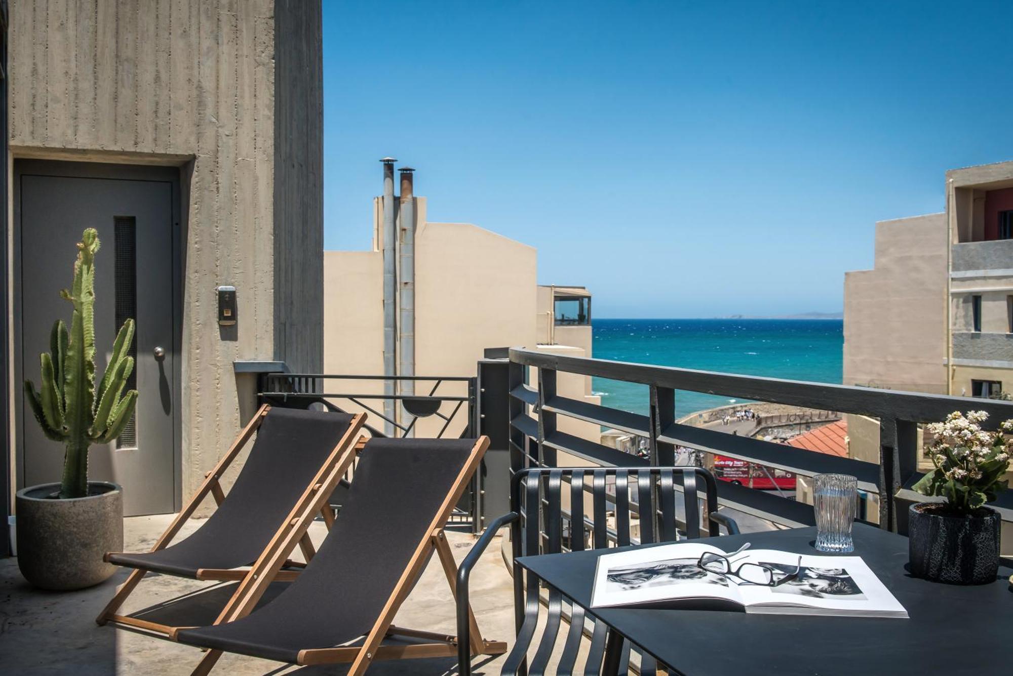 The Blossom Loft - City Center Apartment With Balcony Sea View Heraklion  ภายนอก รูปภาพ